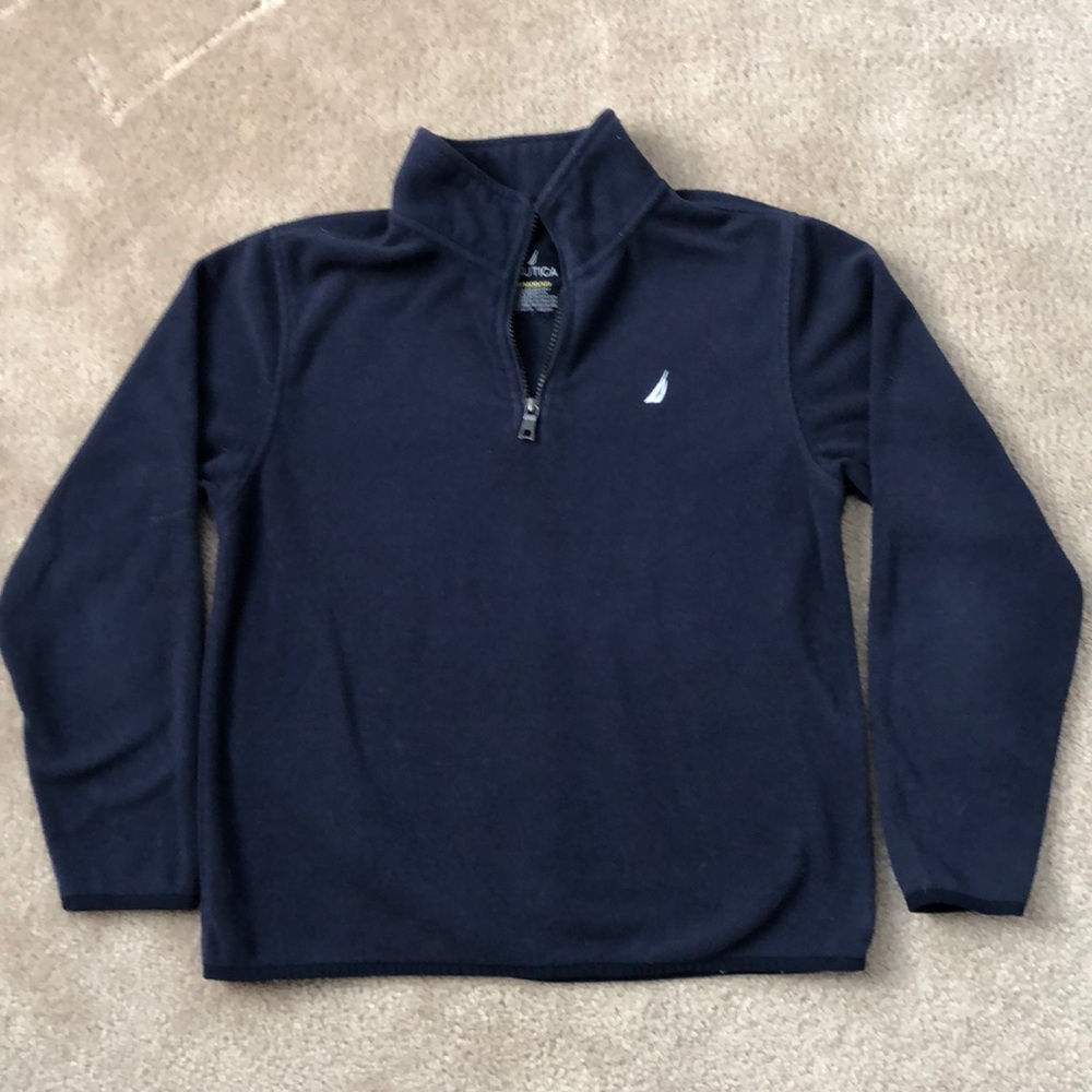 Boys fleece quarter zip pullover. EUC